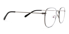 Laden Sie das Bild in den Galerie-Viewer, LUMES Bennett model blue light blocking computer glasses in metal from angle