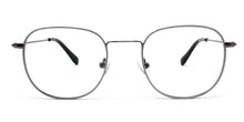 Laden Sie das Bild in den Galerie-Viewer, LUMES Bennett model blue light blocking computer glasses in metal from front