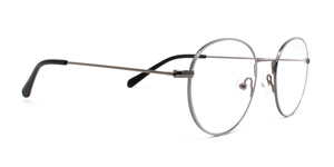 LUMES Parker model blue light blocking computer glasses in metal from angle